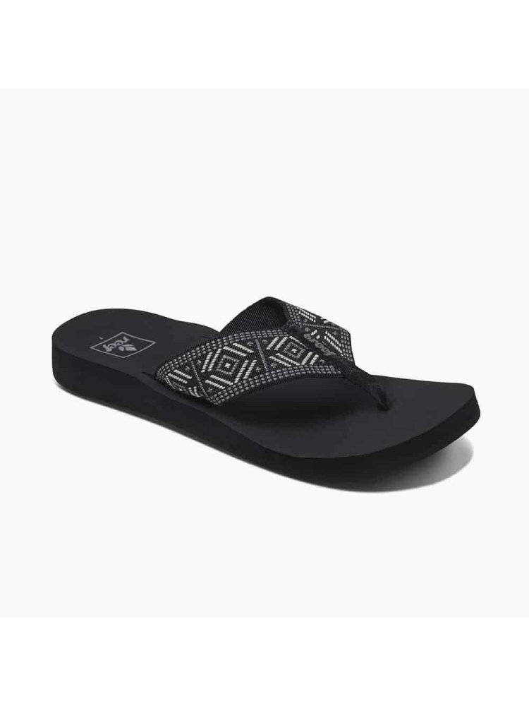 Reef Spring Woven Women's Black/White RF0A3VDWBLW slippers online bestellen bij Kathmandu Outdoor & Travel