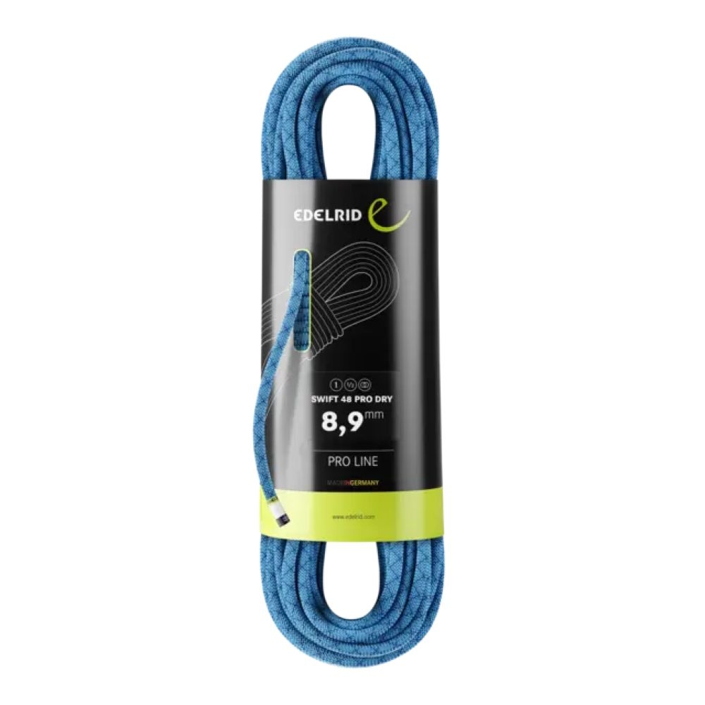 Edelrid Swift 48 Pro Dry 8,9mm 50M Icemint 713160503290 klimtouw en bandsling online bestellen bij Kathmandu Outdoor & Travel