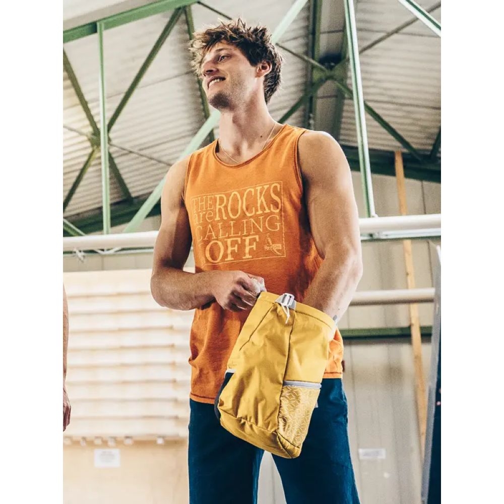 Red Chili Chalk Bag Boulder Reactor  Golden Yellow 360020000490 pof, pofzakken en training online bestellen bij Kathmandu Outdoor & Travel