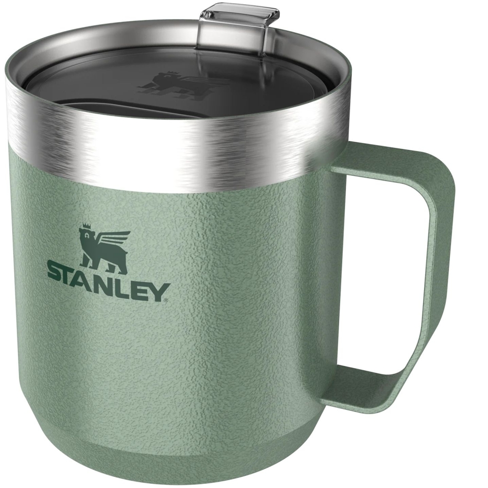 Stanley The Everyday Camp Mug 0,35L Hammertone Green 10-09366-005 drinkflessen en thermosflessen online bestellen bij Kathmandu Outdoor & Travel
