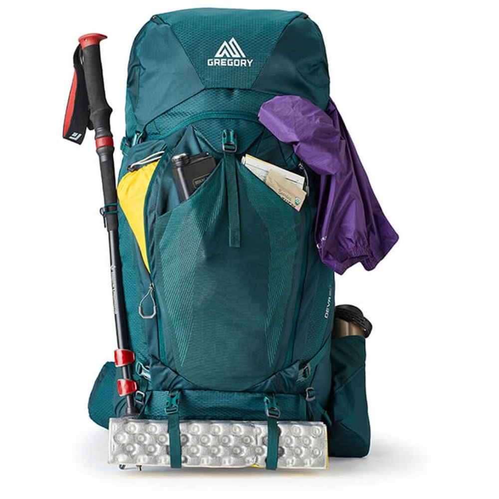 Gregory Deva 60 Emerald Green 14245x-1327 trekkingrugzakken online bestellen bij Kathmandu Outdoor & Travel