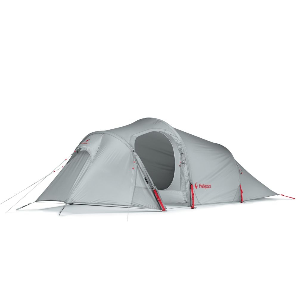 Helsport Explorer Lofoten Pro 2 Tent Stone Grey / Ruby Red 50018-23 tenten online bestellen bij Kathmandu Outdoor & Travel