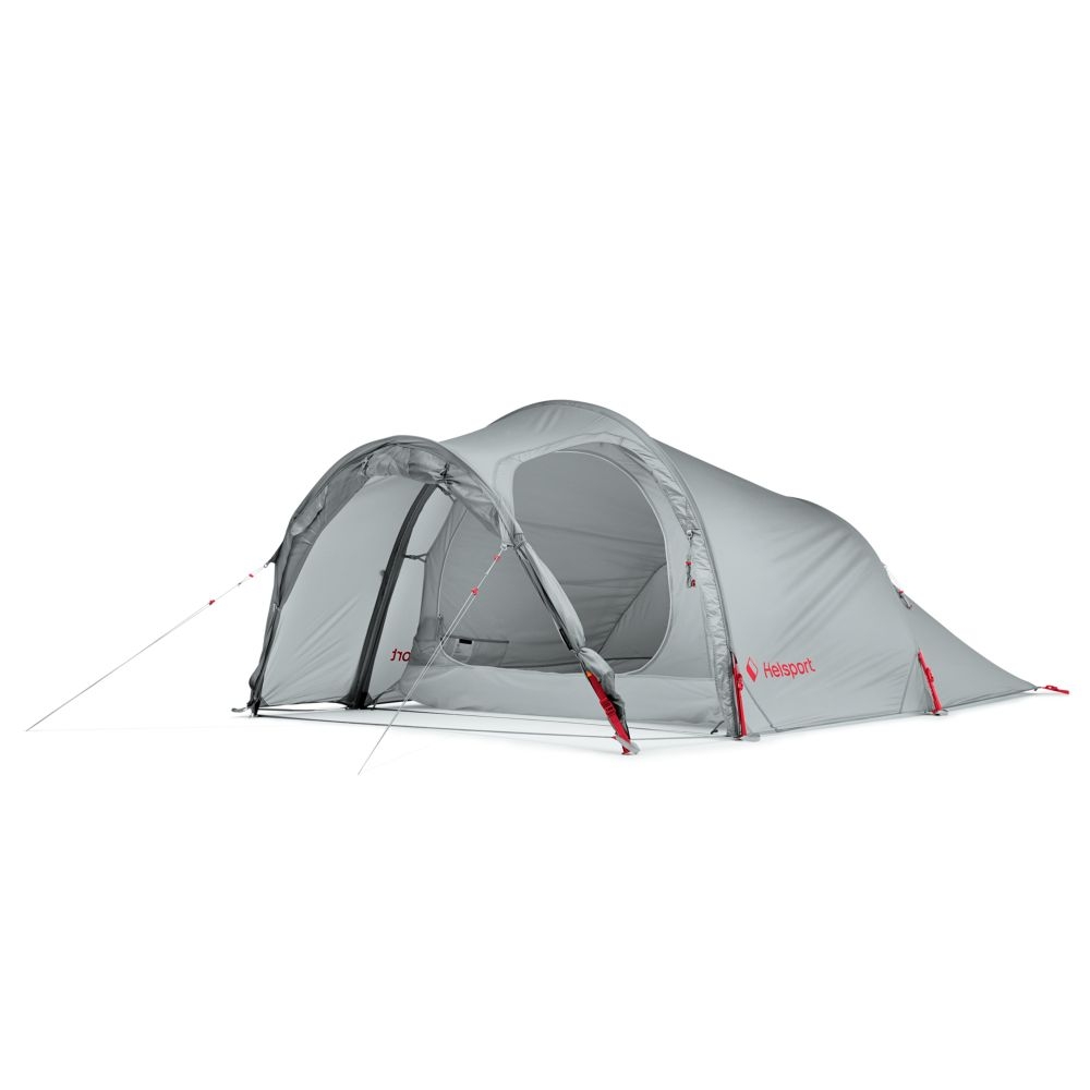 Helsport Explorer Lofoten Pro 2 Tent Stone Grey / Ruby Red 50018-23 tenten online bestellen bij Kathmandu Outdoor & Travel