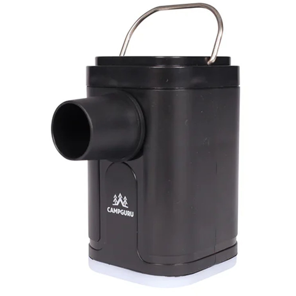 Camp Guru Mini pump Crocq with lamp Zwart CG111140 slaapmatjes online bestellen bij Kathmandu Outdoor & Travel