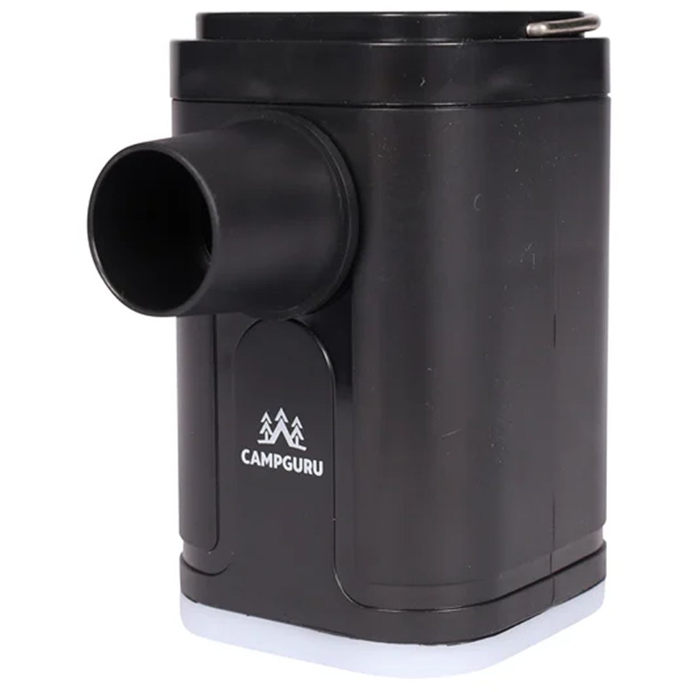 Camp Guru Mini pump Crocq with lamp Zwart CG111140 slaapmatjes online bestellen bij Kathmandu Outdoor & Travel