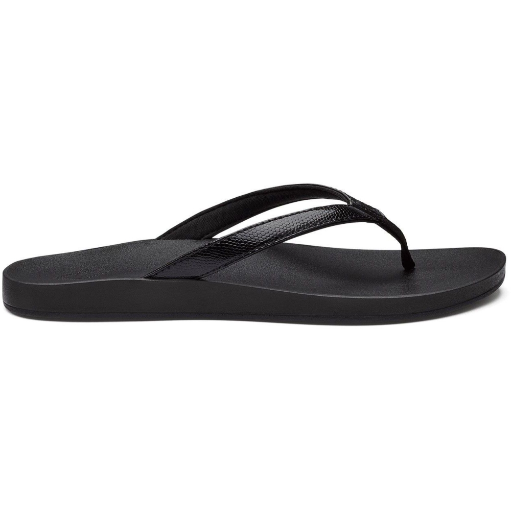Olukai Puawe Women's Black / Black 20198-4040 slippers online bestellen bij Kathmandu Outdoor & Travel