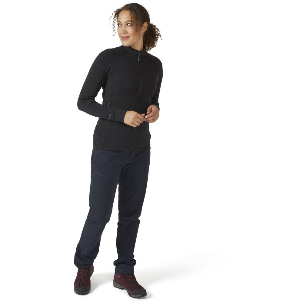 Rab Nexus Jacket Women's Black QFF-73-BLK fleeces en truien online bestellen bij Kathmandu Outdoor & Travel