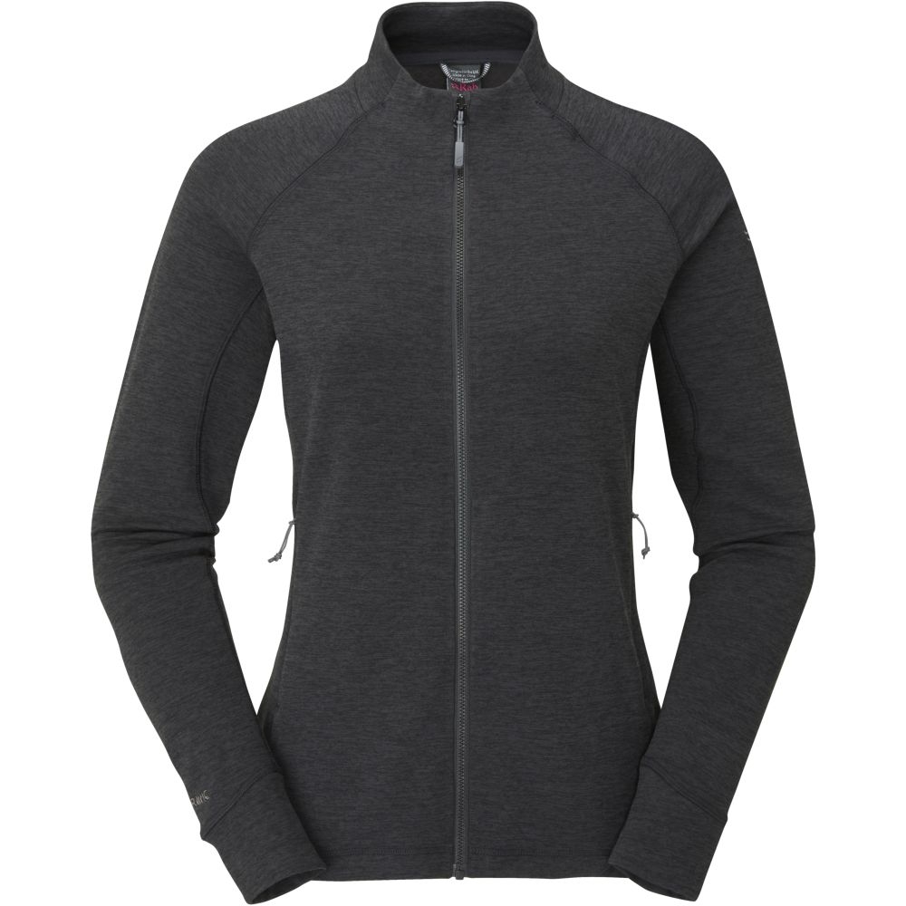 Rab Nexus Jacket Women's Black QFF-73-BLK fleeces en truien online bestellen bij Kathmandu Outdoor & Travel