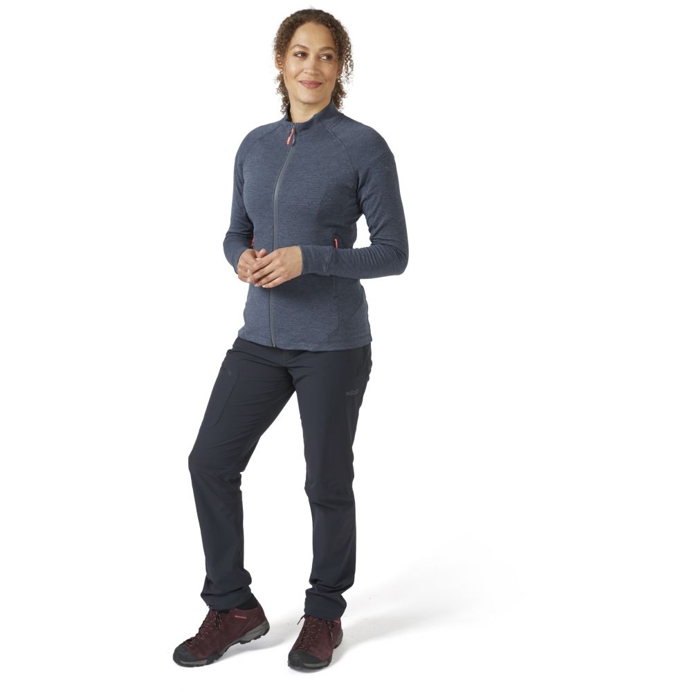Rab Nexus Jacket Women's Steel QFF-73-STE fleeces en truien online bestellen bij Kathmandu Outdoor & Travel