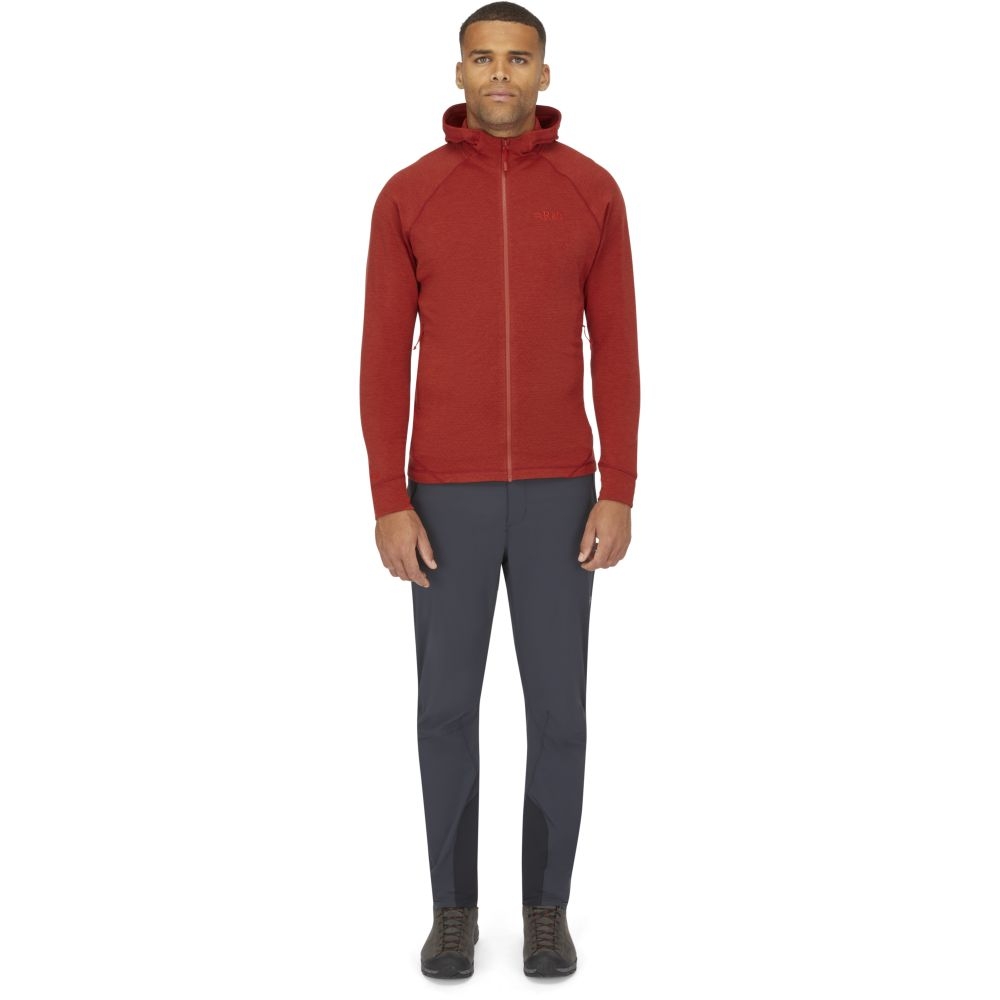 Rab Nexus Hoody Tuscan Red QFF-70-TRD fleeces en truien online bestellen bij Kathmandu Outdoor & Travel