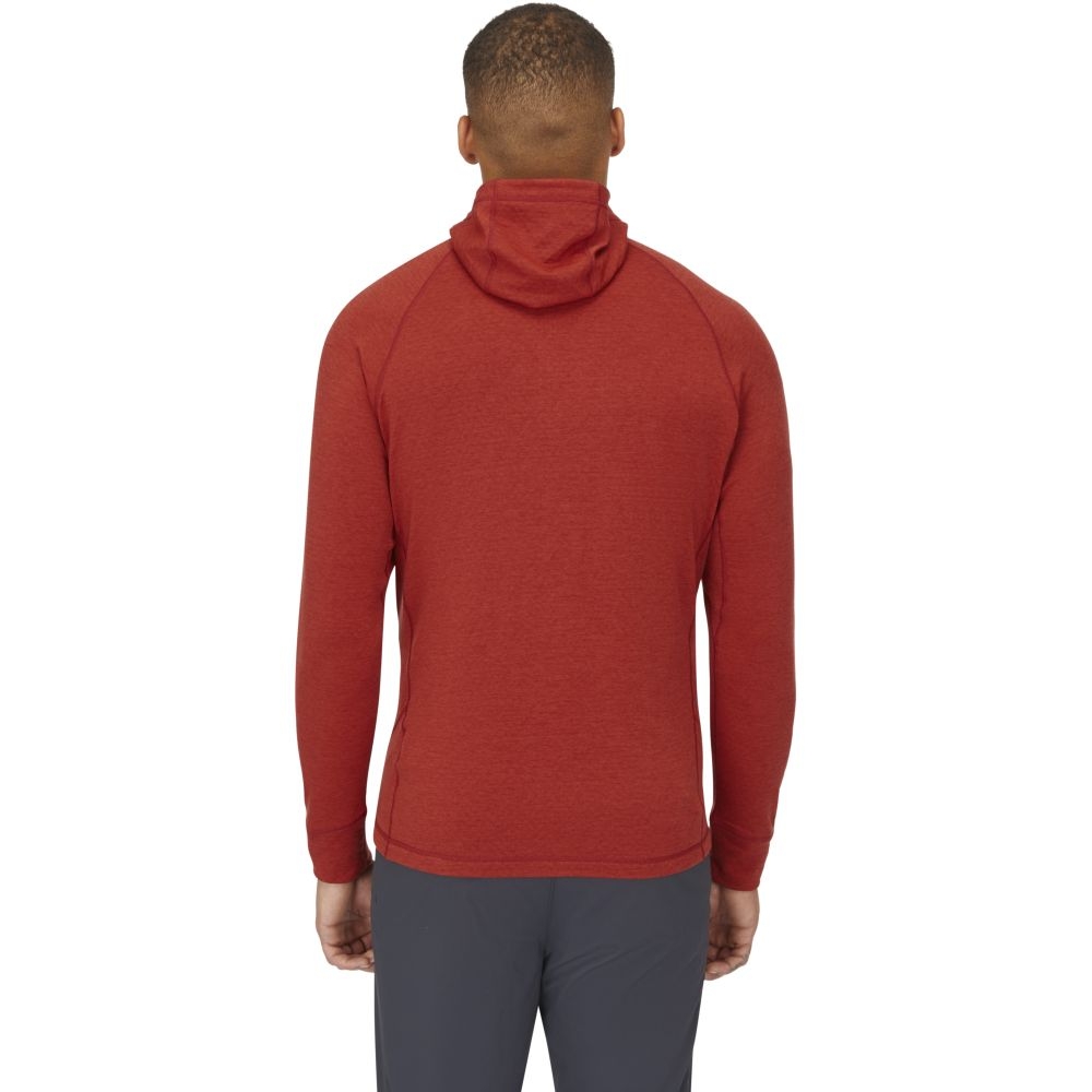 Rab Nexus Hoody Tuscan Red QFF-70-TRD fleeces en truien online bestellen bij Kathmandu Outdoor & Travel