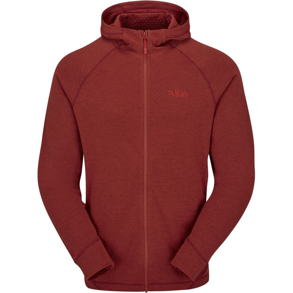 Rab Nexus Hoody Tuscan Red QFF-70-TRD fleeces en truien online bestellen bij Kathmandu Outdoor & Travel