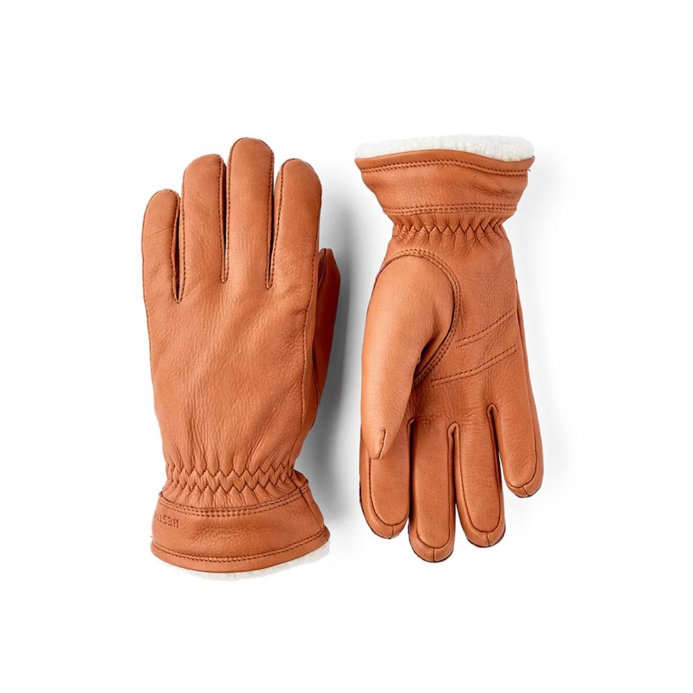 Hestra Buvika Deerskin Cork 1002520-710 kleding accessoires online bestellen bij Kathmandu Outdoor & Travel