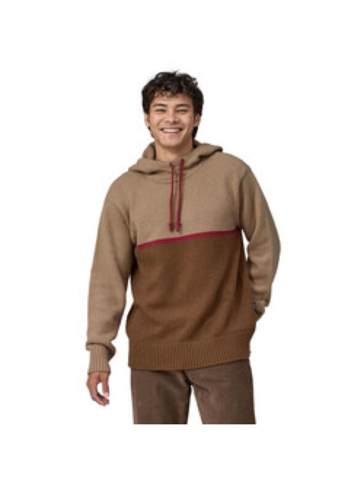 Patagonia Recycled Wool-Blend Sweater Hoody Nest Brown 51155-NESB fleeces en truien online bestellen bij Kathmandu Outdoor & Travel
