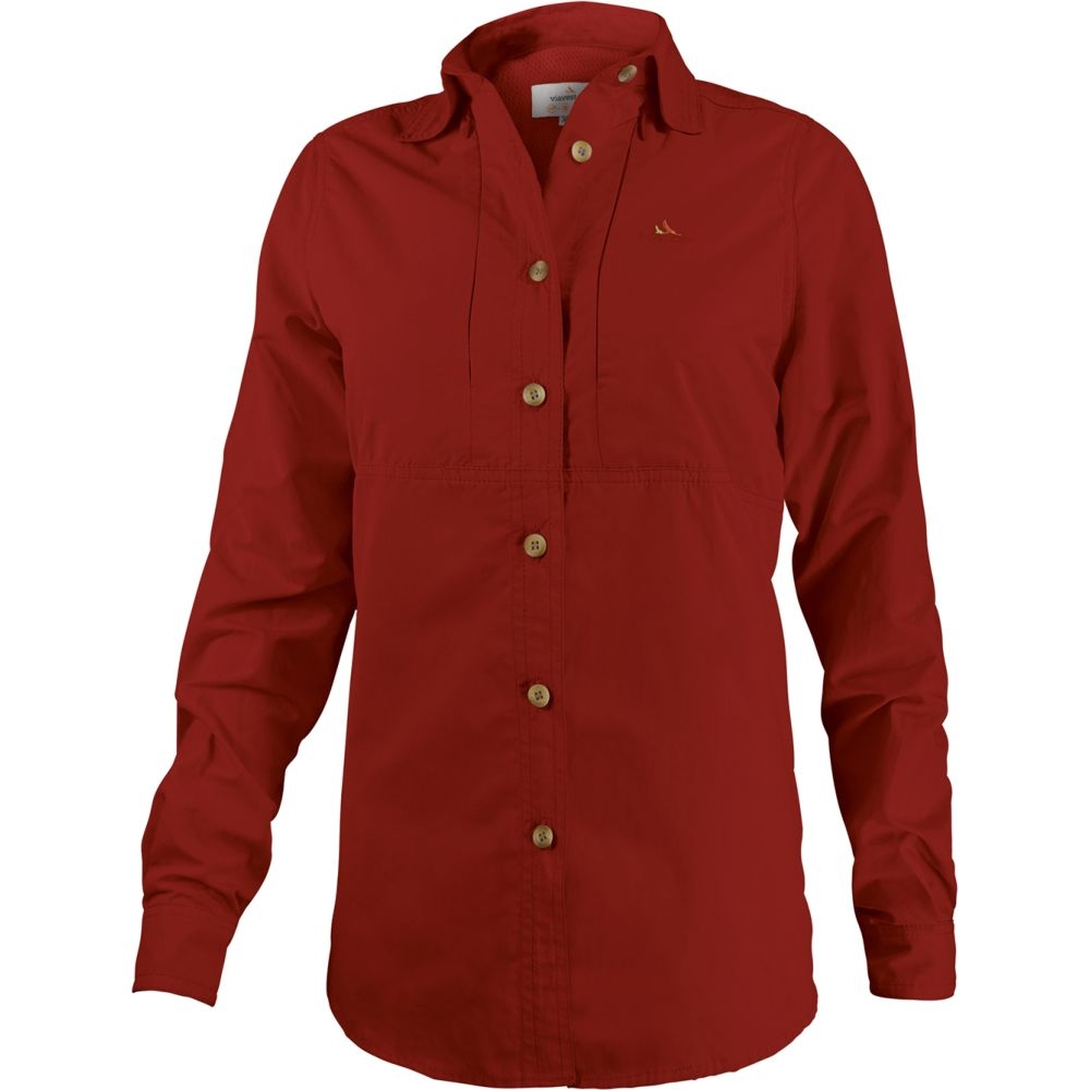 Viavesto Shirt Dias Women's Red sra1800ro-Red shirts en tops online bestellen bij Kathmandu Outdoor & Travel