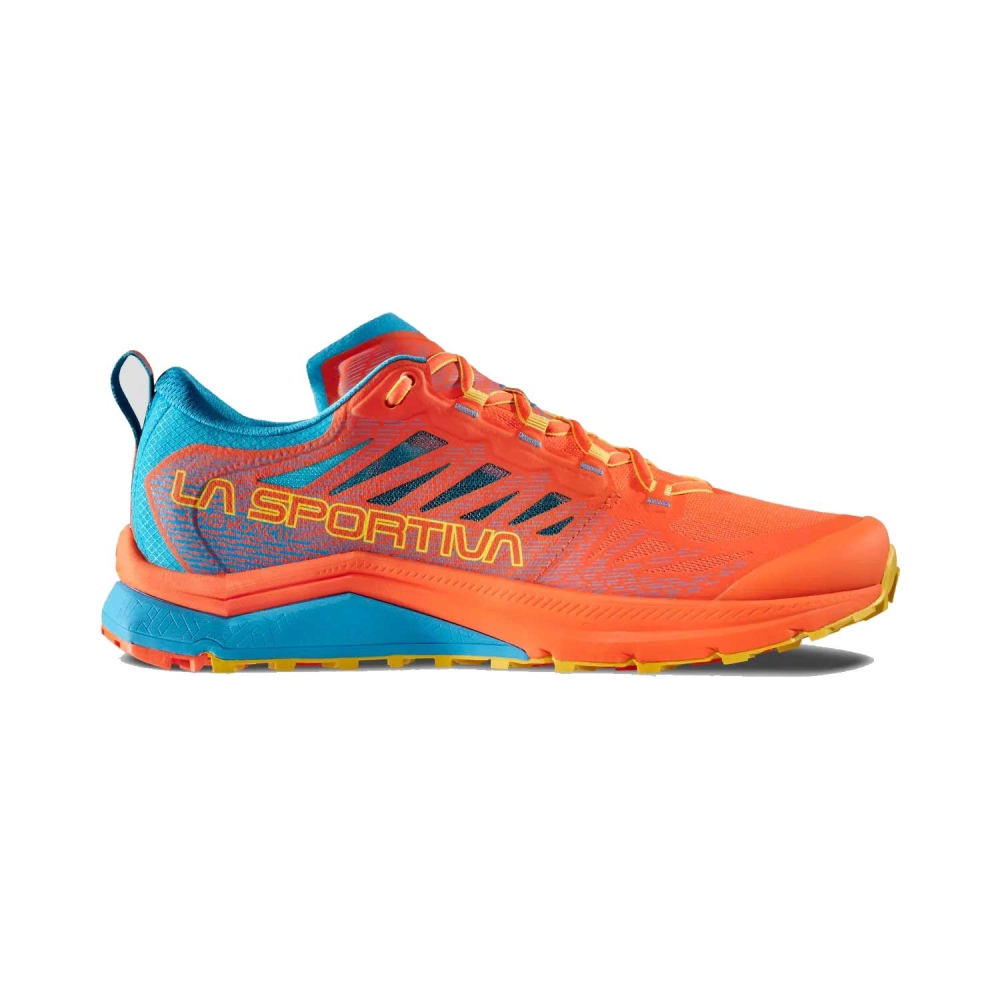 La Sportiva Jackal II Cherry Tomato/Tropic Blue 56J322614 wandelschoenen heren online bestellen bij Kathmandu Outdoor & Travel