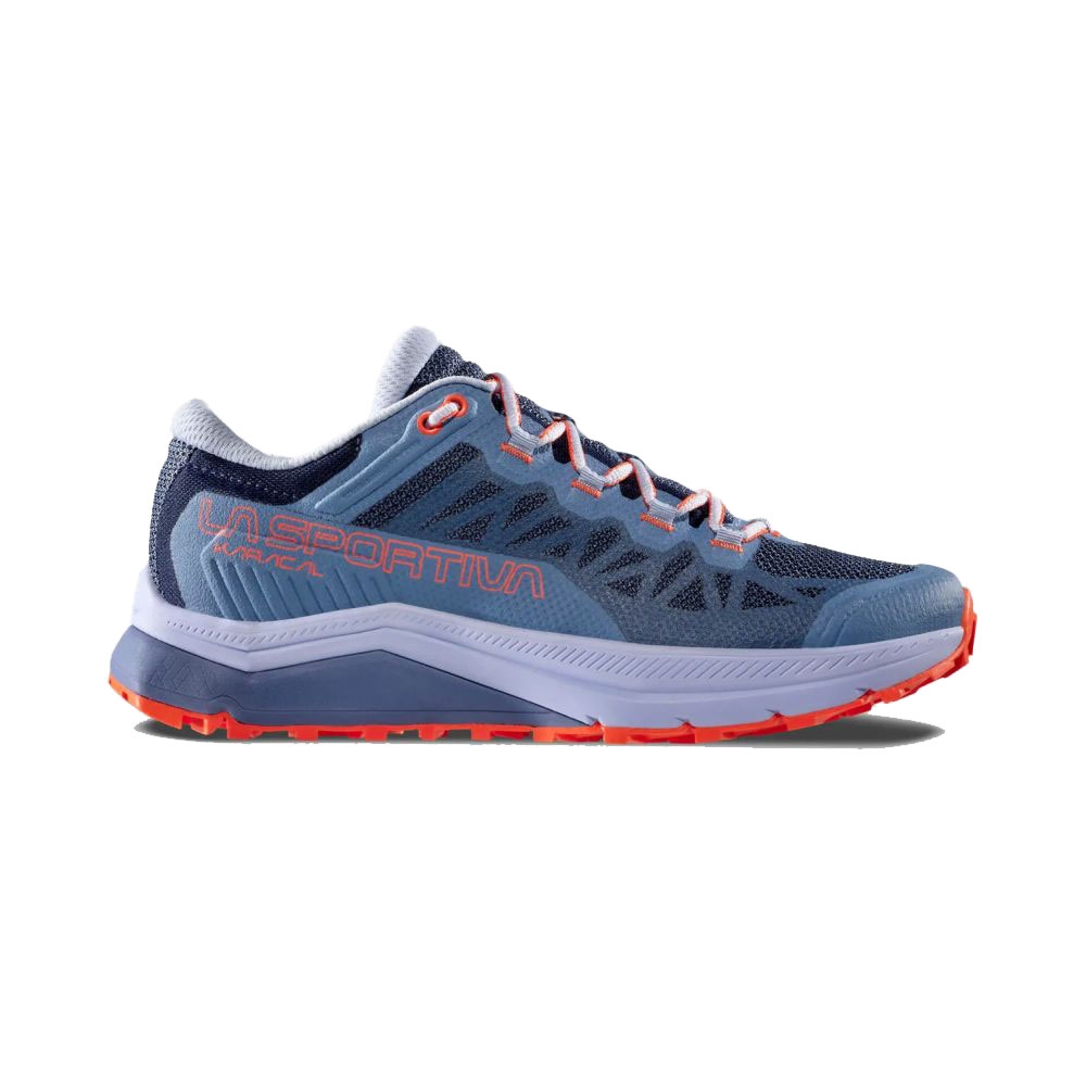 La Sportiva Karacal Woman  Moonlight/Cherry Tomato 46V644322 wandelschoenen dames online bestellen bij Kathmandu Outdoor & Travel