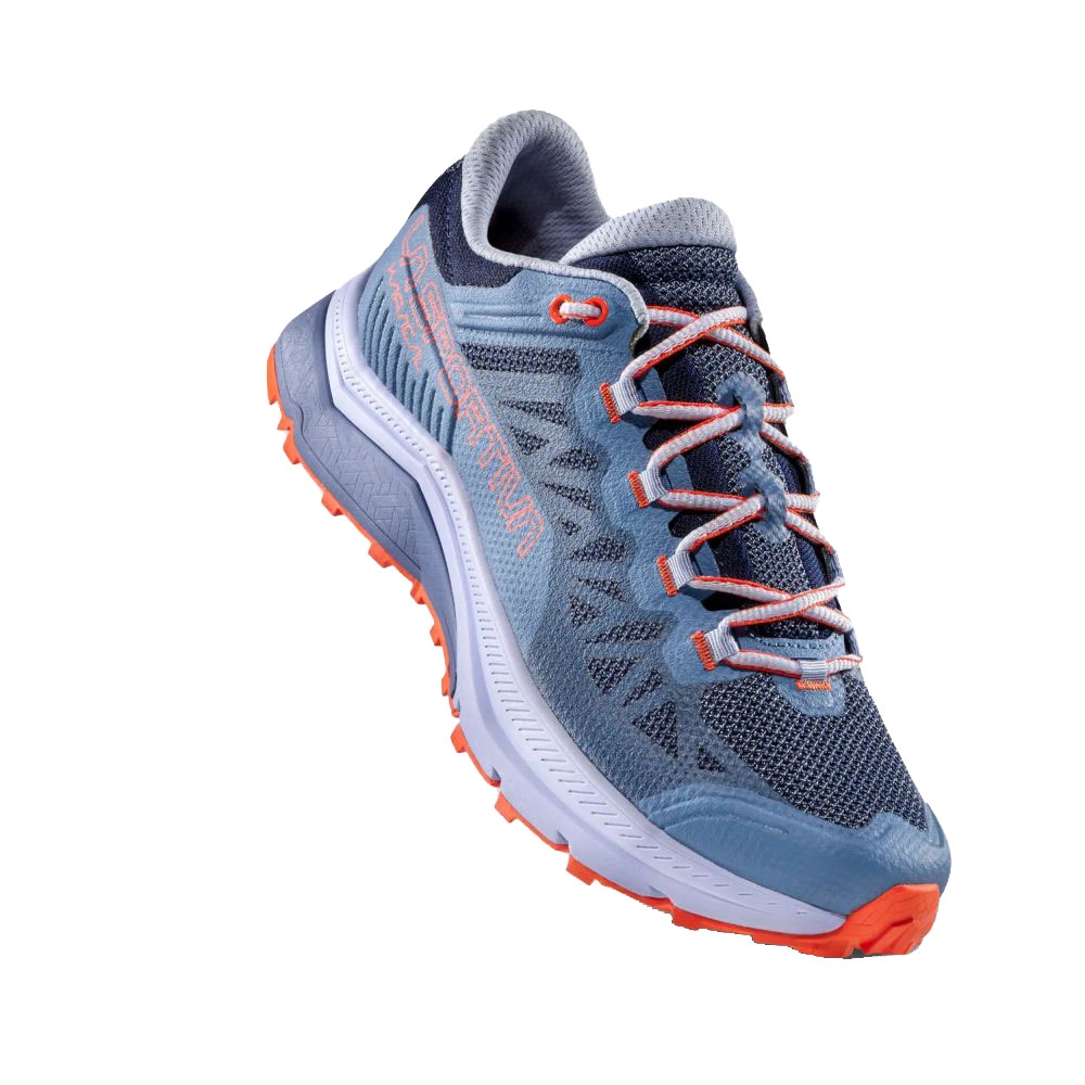 La Sportiva Karacal Woman  Moonlight/Cherry Tomato 46V644322 wandelschoenen dames online bestellen bij Kathmandu Outdoor & Travel