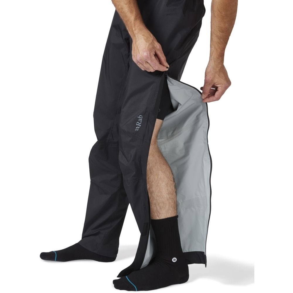 Rab Cinder Downpour Pants Black QWH-71-BLK broeken online bestellen bij Kathmandu Outdoor & Travel