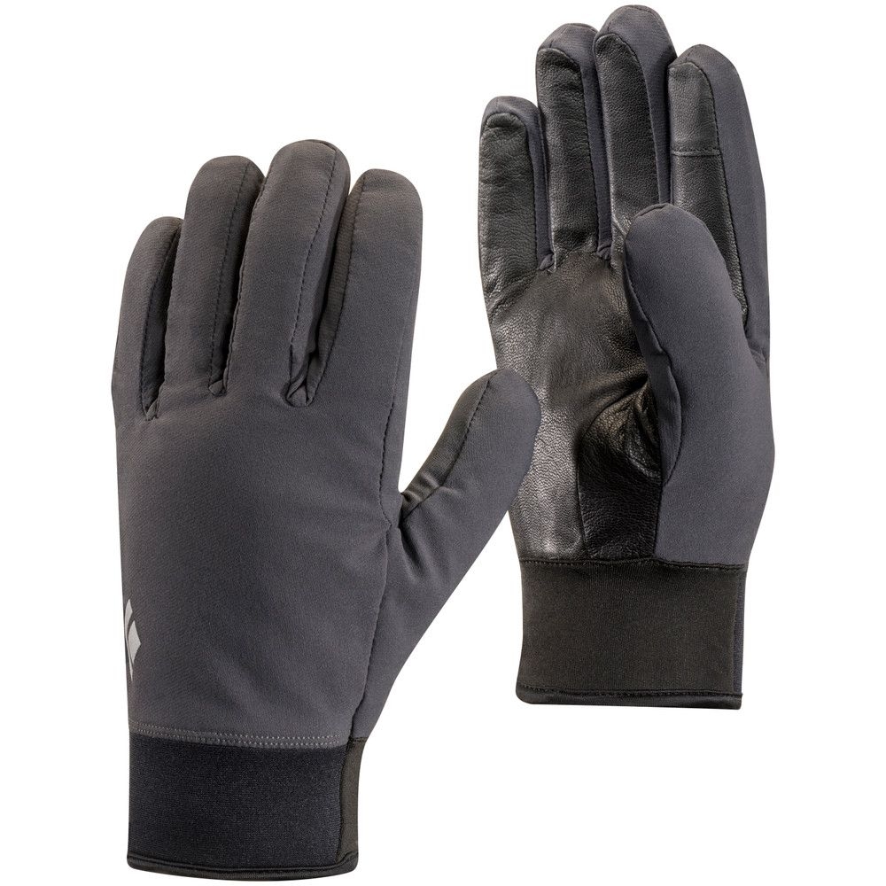 Black Diamond Midweight Softshell Gloves Smoke BD801749-0006 kleding accessoires online bestellen bij Kathmandu Outdoor & Travel