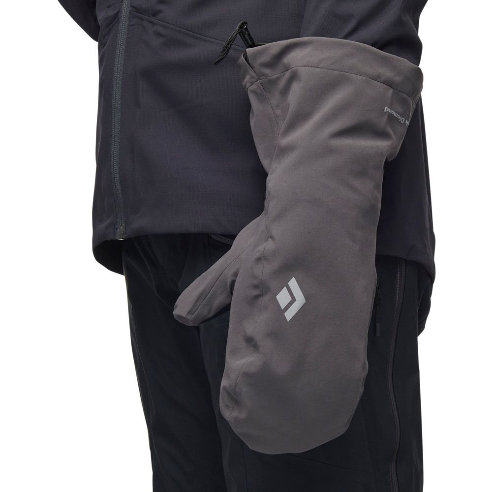 Black Diamond Waterproof Overmitts Smoke BD801026-0006 kleding accessoires online bestellen bij Kathmandu Outdoor & Travel