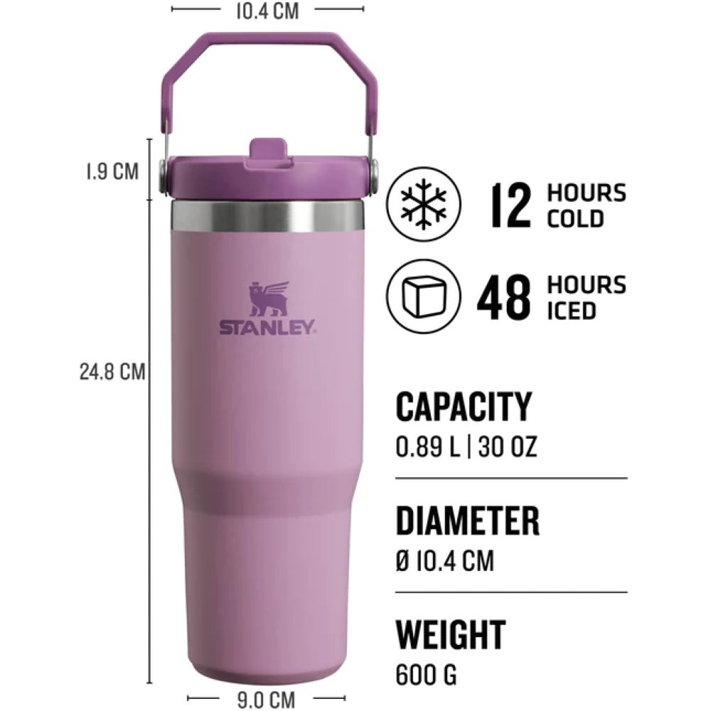 Stanley The IceFlow Flip Straw Tumbler 0,89L Lilac 10-09993-312 drinkflessen en thermosflessen online bestellen bij Kathmandu Outdoor & Travel