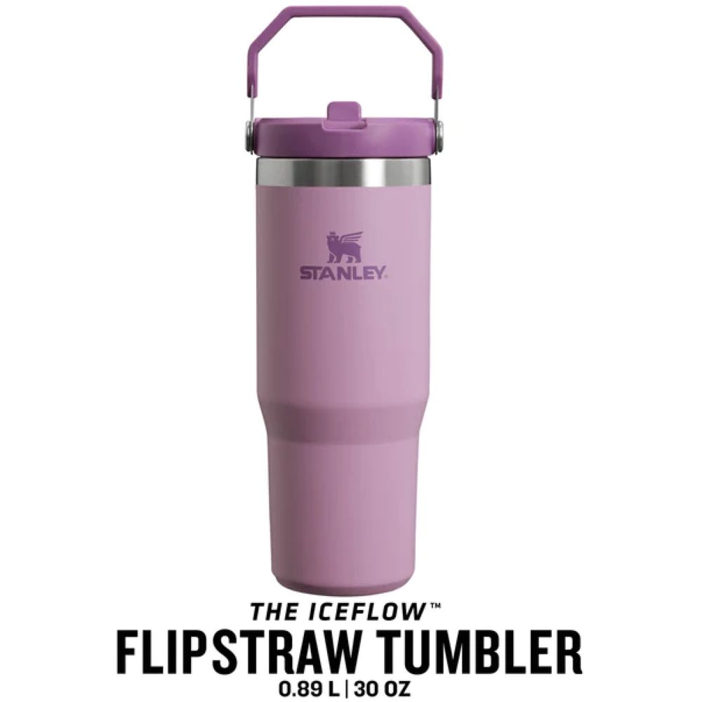 Stanley The IceFlow Flip Straw Tumbler 0,89L Lilac 10-09993-312 drinkflessen en thermosflessen online bestellen bij Kathmandu Outdoor & Travel