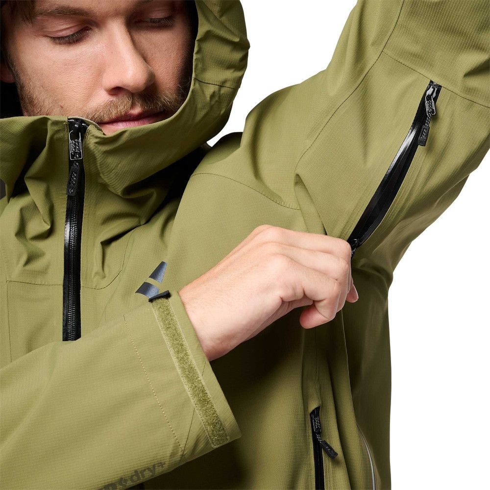Black Diamond Highline Stretch Shell Crag Green AP742010-3040 jassen online bestellen bij Kathmandu Outdoor & Travel