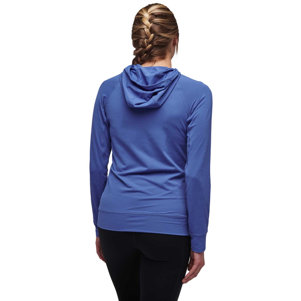 Black Diamond Alpenglow Hoody Women's Clean Blue AP752080-4063 fleeces en truien online bestellen bij Kathmandu Outdoor & Travel