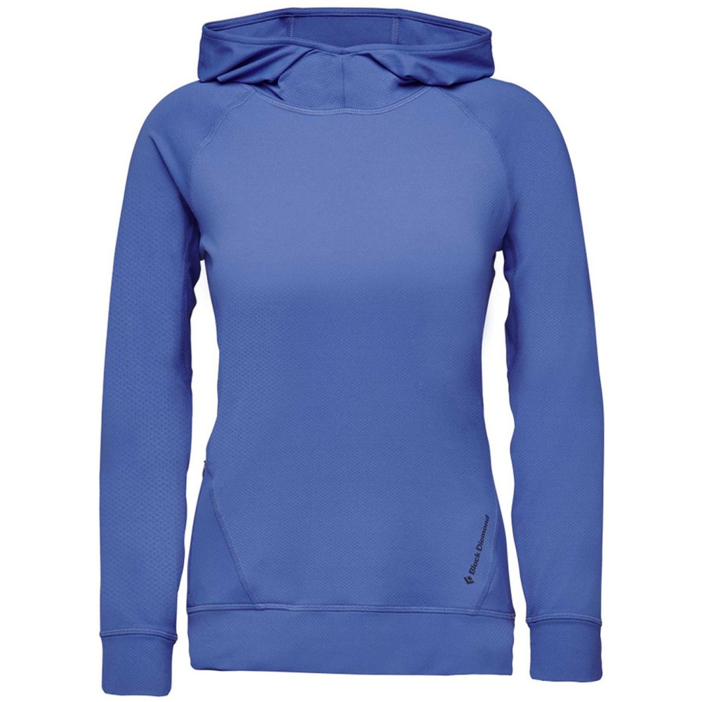 Black Diamond Alpenglow Hoody Women's Clean Blue AP752080-4063 fleeces en truien online bestellen bij Kathmandu Outdoor & Travel