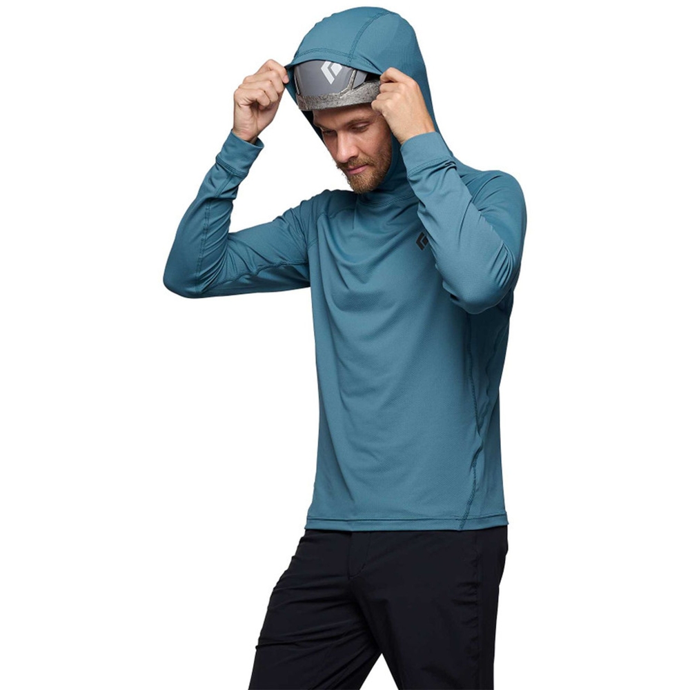 Black Diamond Alpenglow Hoody Creek Blue AP752020-4064 fleeces en truien online bestellen bij Kathmandu Outdoor & Travel