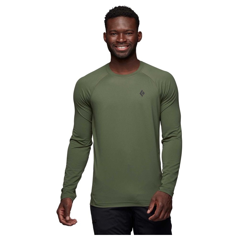Black Diamond Alpenglow Long Sleeve Crew Tundra AP752092-3010 shirts en tops online bestellen bij Kathmandu Outdoor & Travel