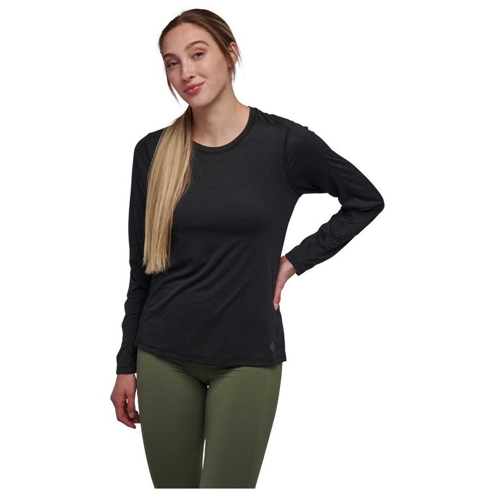 Black Diamond Lightwire Long Sleeve Tee Women's Black AP752010-0002 shirts en tops online bestellen bij Kathmandu Outdoor & Travel