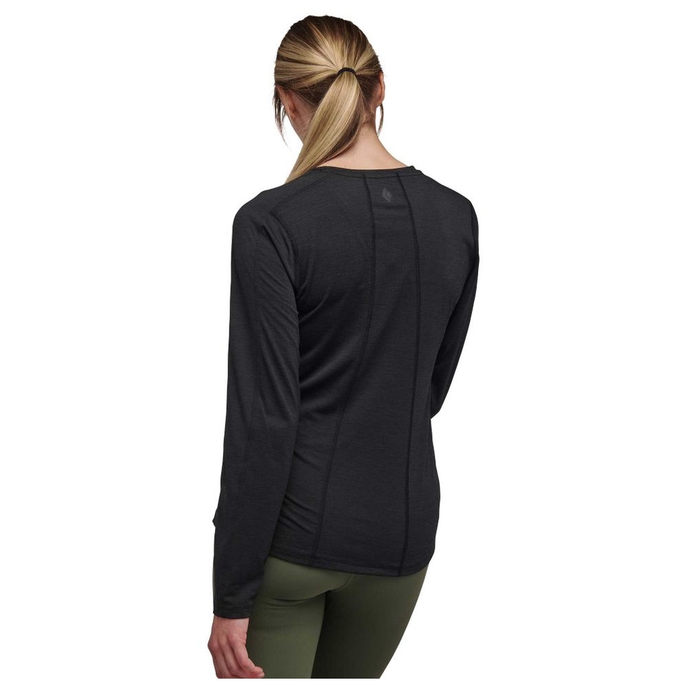 Black Diamond Lightwire Long Sleeve Tee Women's Black AP752010-0002 shirts en tops online bestellen bij Kathmandu Outdoor & Travel