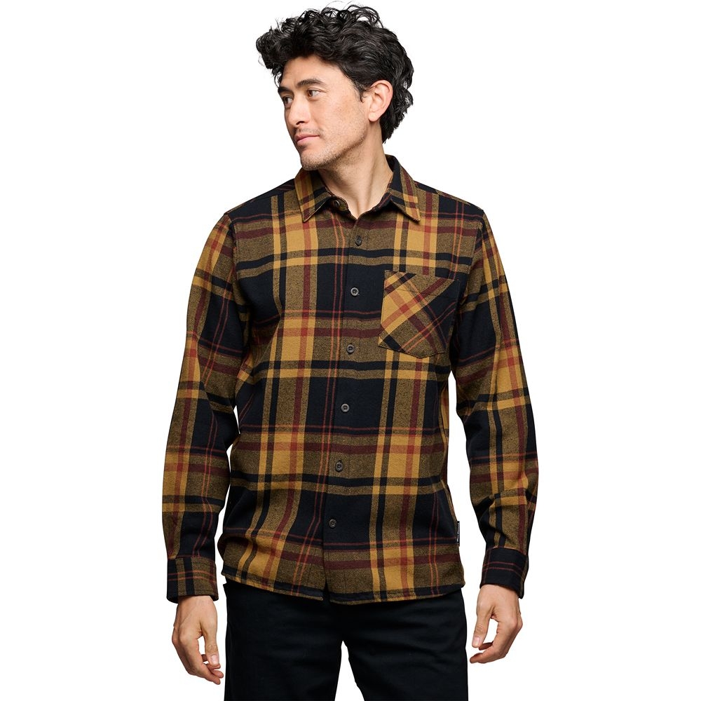 Black Diamond Project Flannel Black-Flax Plaid AP744063-9623 shirts en tops online bestellen bij Kathmandu Outdoor & Travel