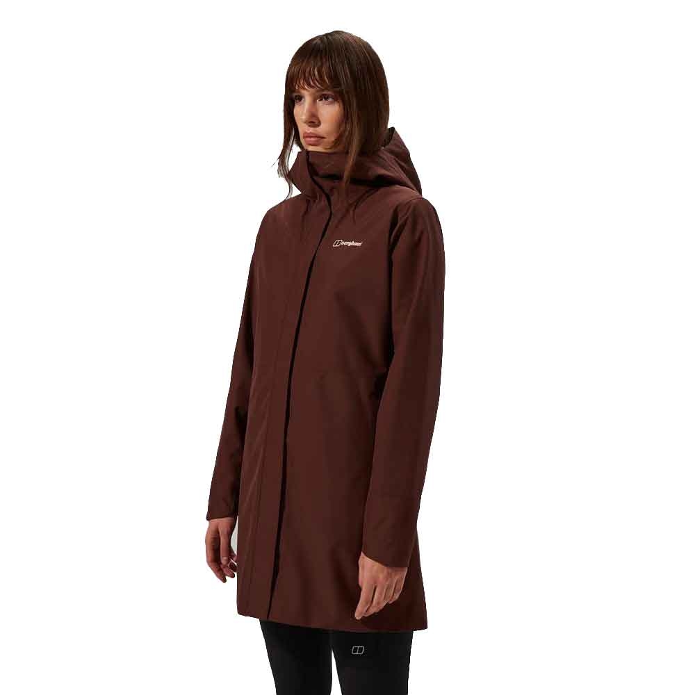 Berghaus Omeara Long Jacket Women's CEDAR BROWN 4-A001056-KV2 jassen online bestellen bij Kathmandu Outdoor & Travel