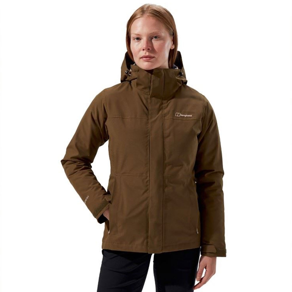 Berghaus Hillwalker 2.0 HL 3in1 Jacket Women's BARK 4-A001869-BC7 jassen online bestellen bij Kathmandu Outdoor & Travel