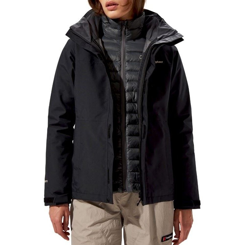 Berghaus Hillwalker 2.0 HL 3in1 Jacket Women's BLACK/BLACK 4-A001869-BP6 jassen online bestellen bij Kathmandu Outdoor & Travel