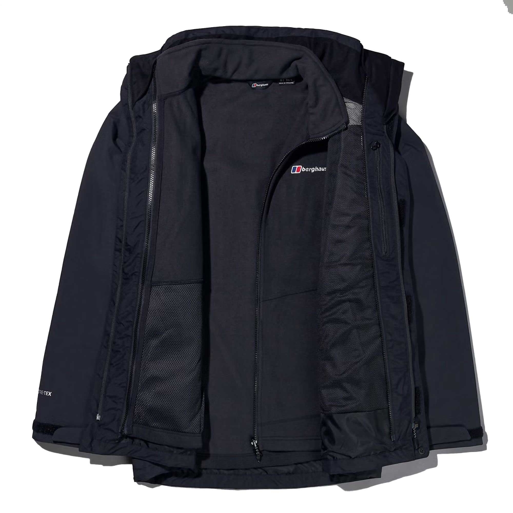 Berghaus Hillwalker 2.0 HL 3in1 Jacket BLACK/BLACK 4-A001911-BP6 jassen online bestellen bij Kathmandu Outdoor & Travel