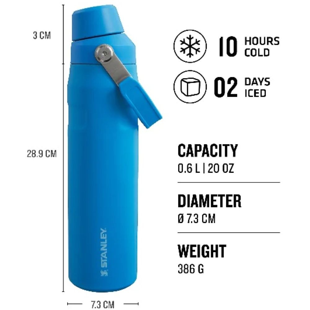 Stanley The Aerolight IceFlow Water Bottle Fast Flow 0,6L Azure  10-12515-004 drinkflessen en thermosflessen online bestellen bij Kathmandu Outdoor & Travel