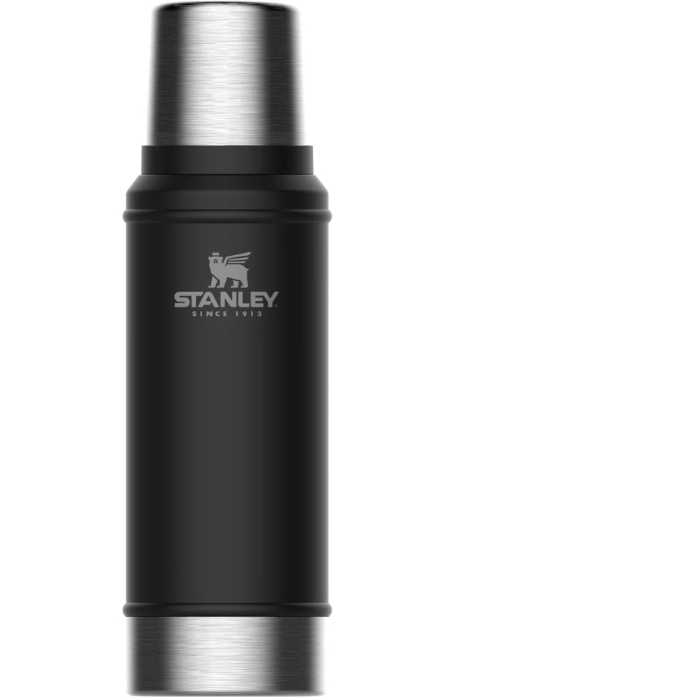 Stanley The Legendary Classic Bottle 0,75L Matte Black Pebble  10-01612-028 drinkflessen en thermosflessen online bestellen bij Kathmandu Outdoor & Travel