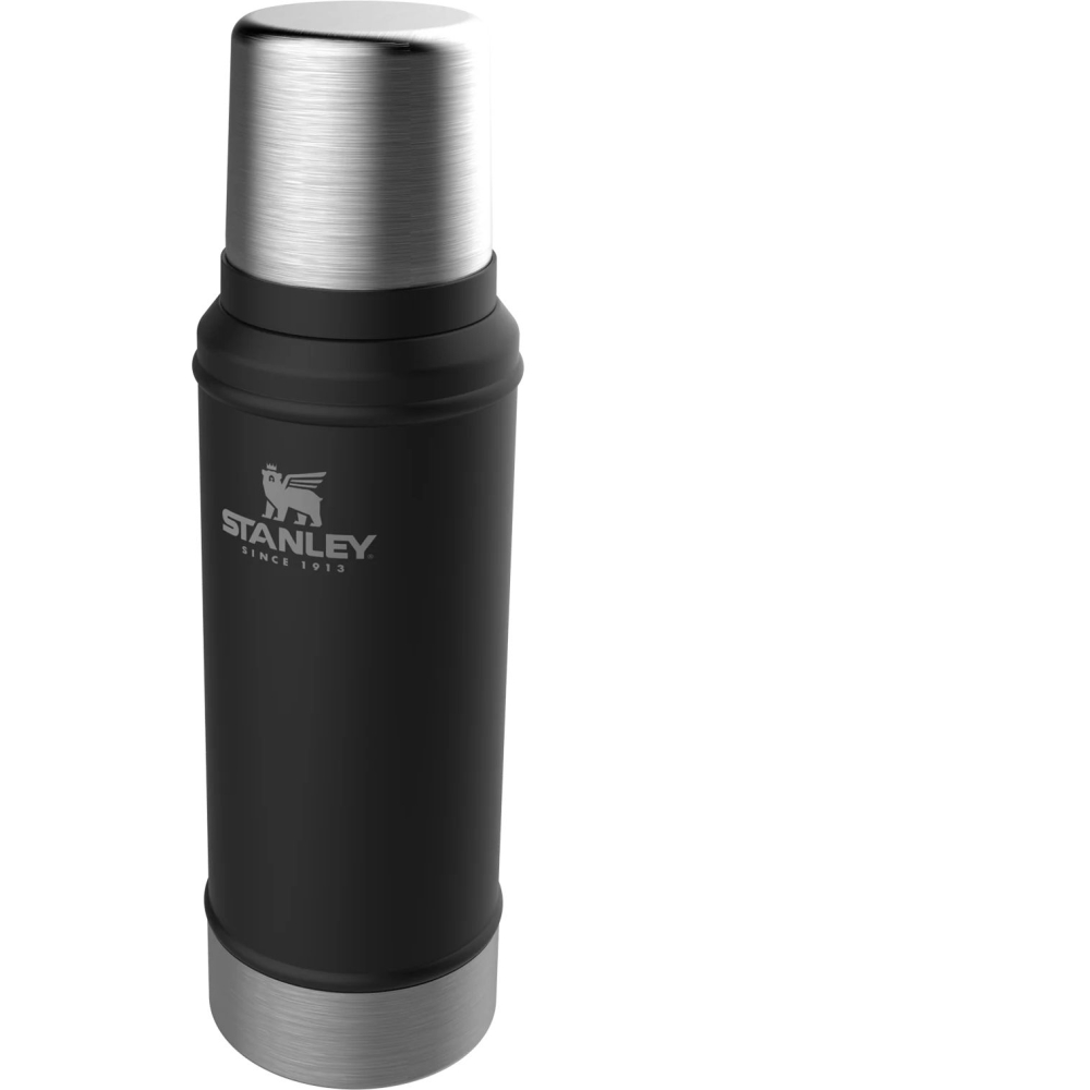 Stanley The Legendary Classic Bottle 0,75L Matte Black Pebble  10-01612-028 drinkflessen en thermosflessen online bestellen bij Kathmandu Outdoor & Travel