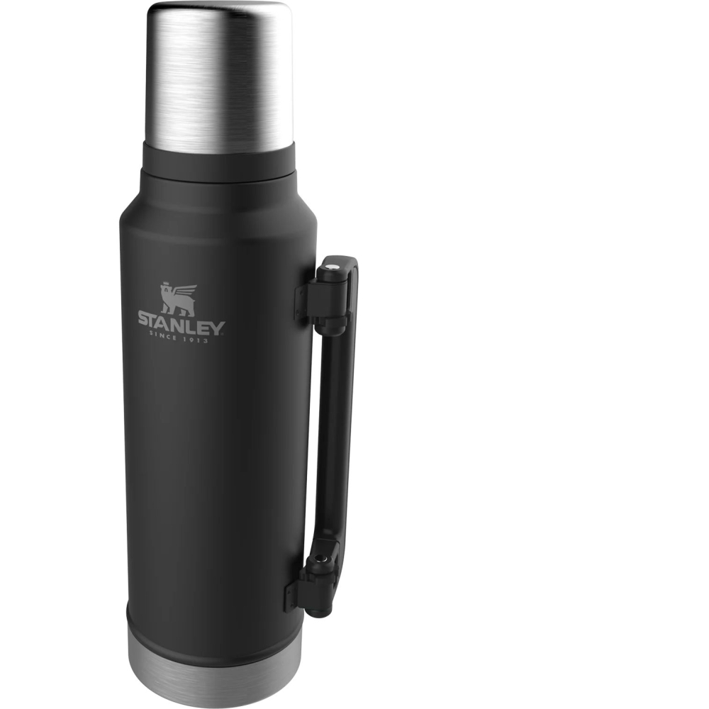 Stanley The Legendary Classic Bottle 1,4L Matte Black Pebble  10-08265-002 drinkflessen en thermosflessen online bestellen bij Kathmandu Outdoor & Travel