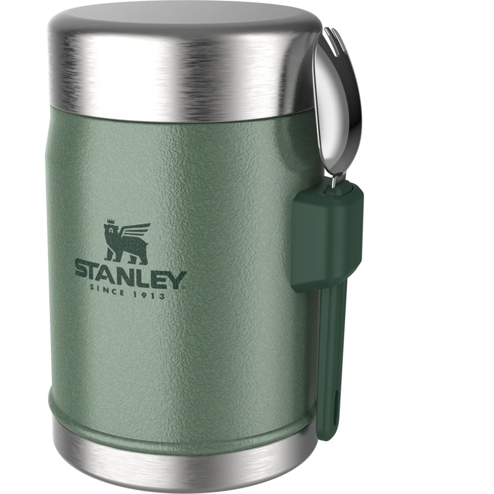 Stanley The Legendary Food Jar + Spork 0,4L  Hammertone Green 10-09382-004 drinkflessen en thermosflessen online bestellen bij Kathmandu Outdoor & Travel