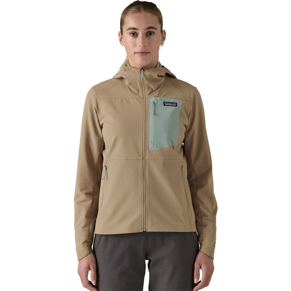 Patagonia R1 CrossStrata Hoody Women's Seabird Grey 85450-SBDY jassen online bestellen bij Kathmandu Outdoor & Travel