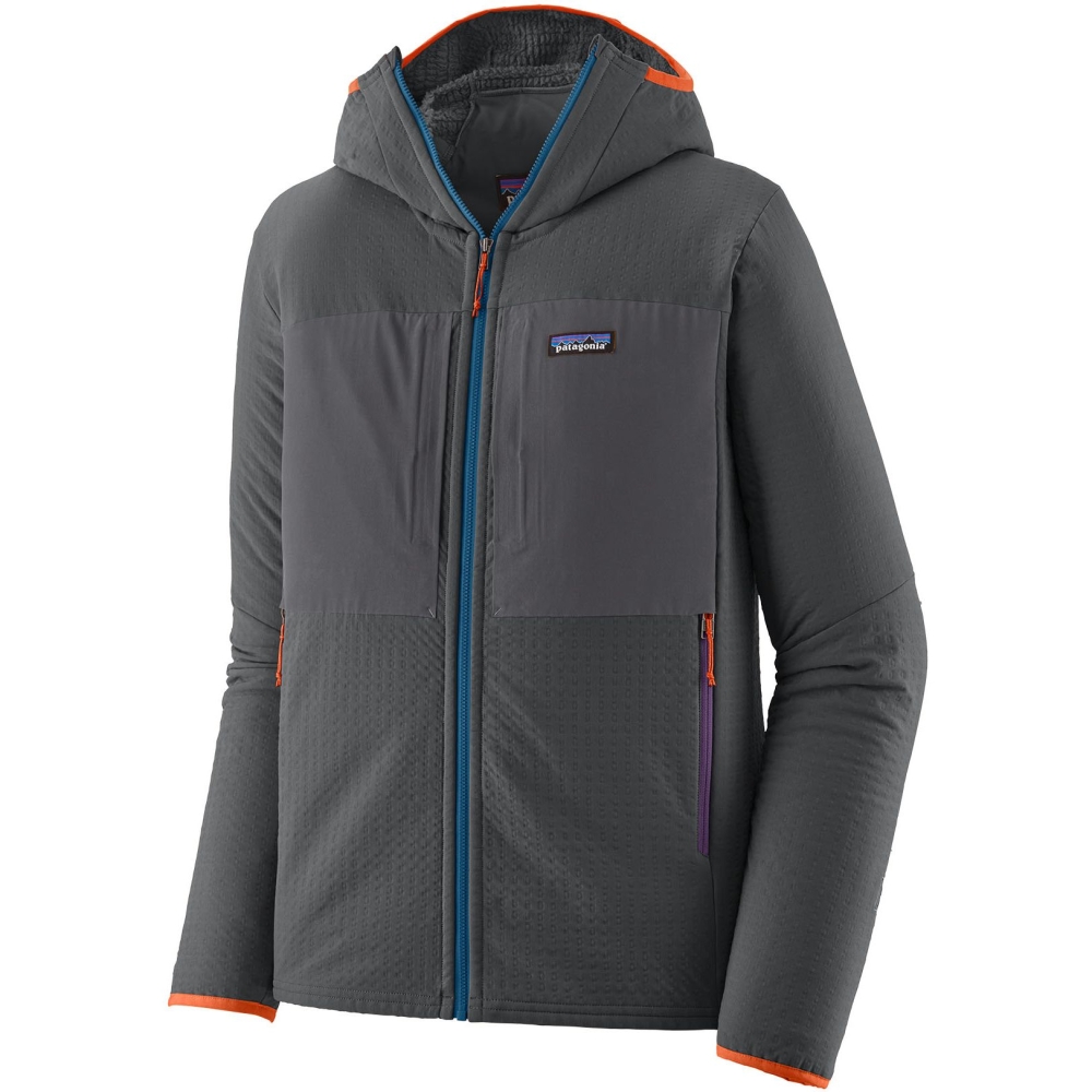 Patagonia R2 TechFace Hoody Forge Grey 83731-FGE fleeces en truien online bestellen bij Kathmandu Outdoor & Travel