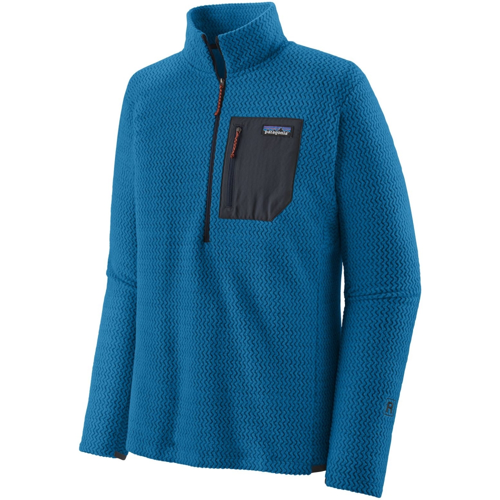 Patagonia R1 Air Zip Neck Endless Blue 40245-ENLB fleeces en truien online bestellen bij Kathmandu Outdoor & Travel