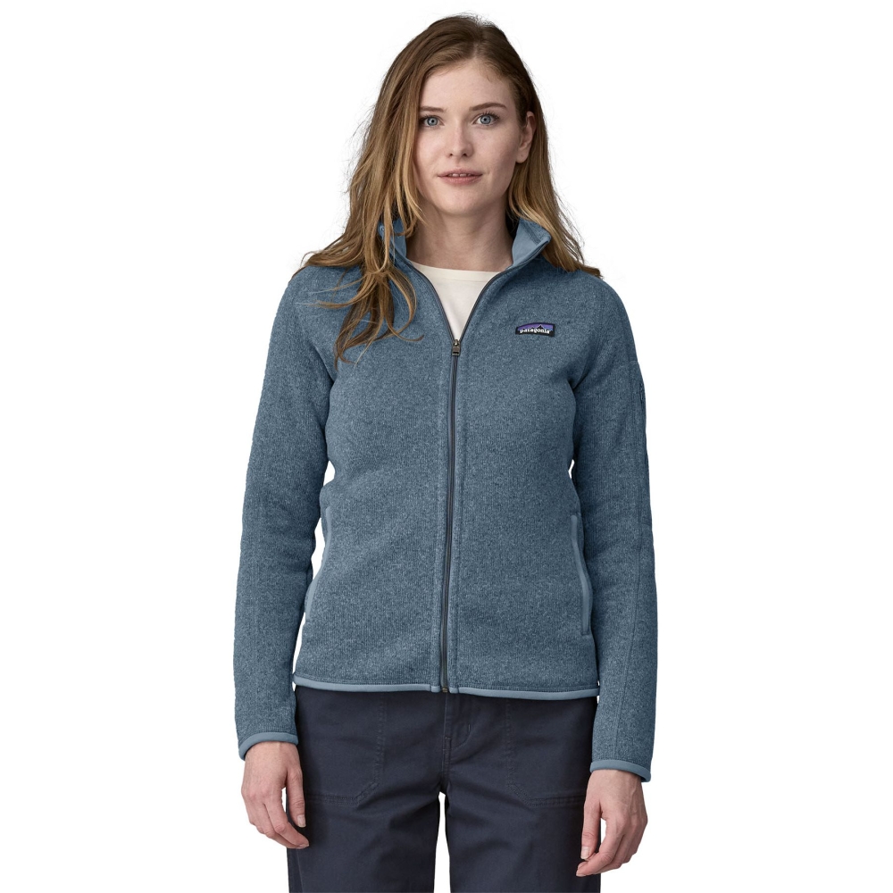 Patagonia Better Sweater Jkt Women's Utility Blue 25543-UTB fleeces en truien online bestellen bij Kathmandu Outdoor & Travel