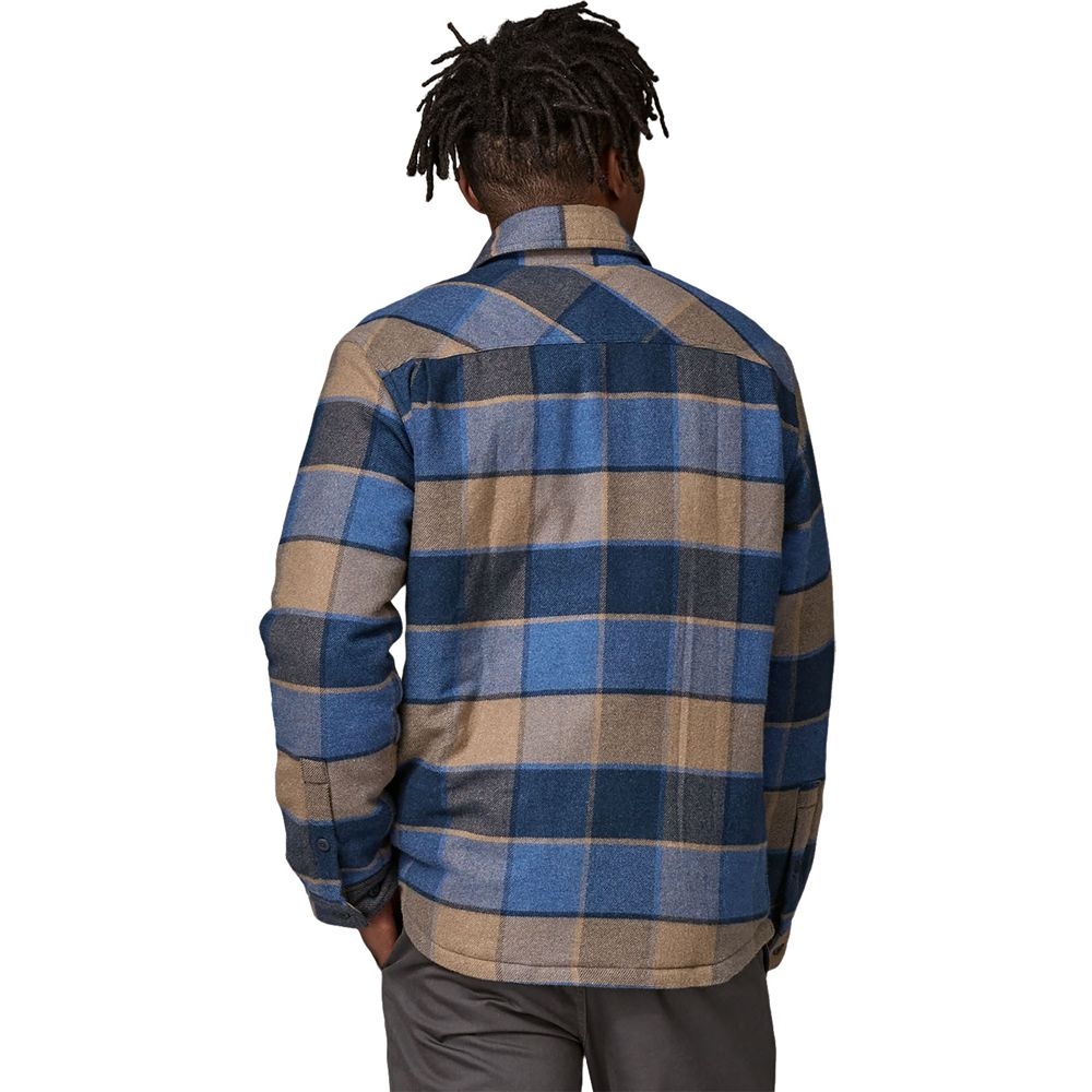 Patagonia LW Insulated Fjord Flannel Shirt William: Smolder Blue 20386-WMBL shirts en tops online bestellen bij Kathmandu Outdoor & Travel