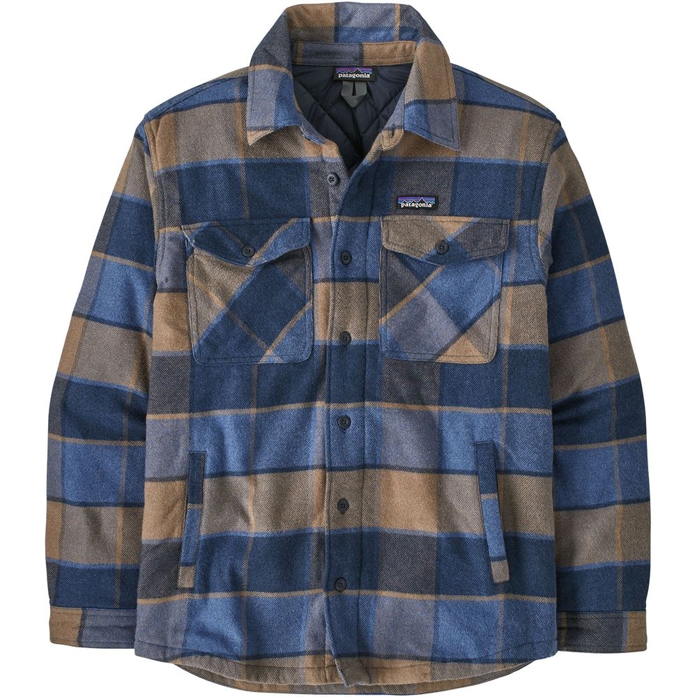 Patagonia LW Insulated Fjord Flannel Shirt William: Smolder Blue 20386-WMBL shirts en tops online bestellen bij Kathmandu Outdoor & Travel